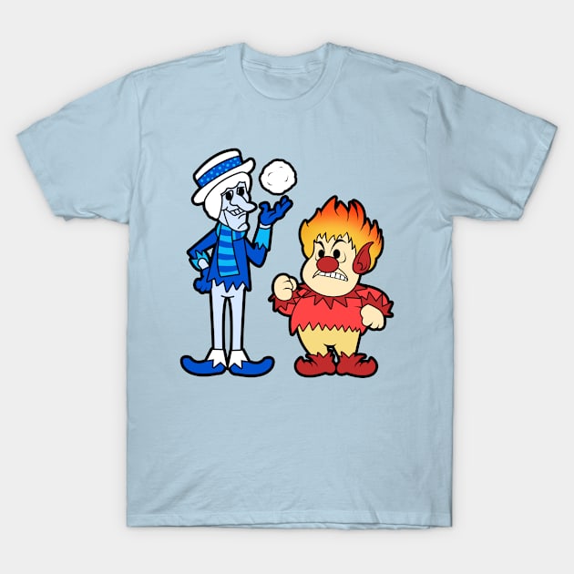 Snow and Heat Miser T-Shirt by nataliawinyoto